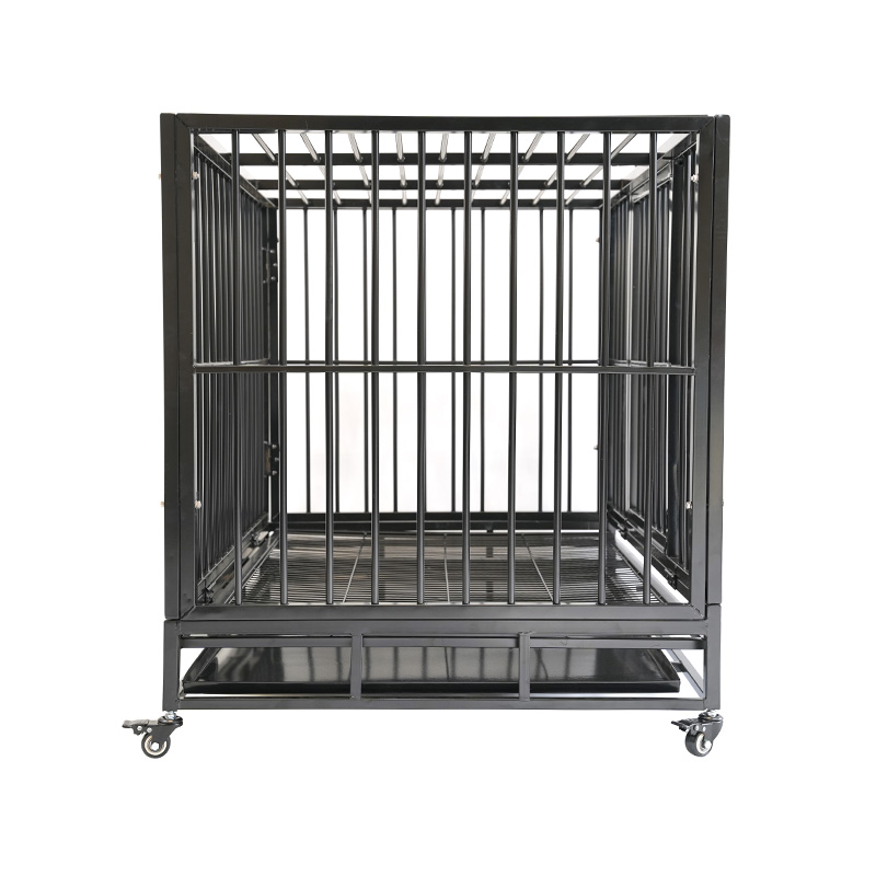 DH121-2 Heavy Duty Pet Kennel taitettava muovitarjottimella